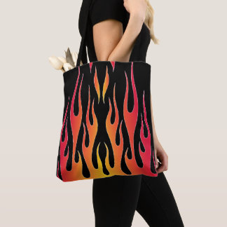 Tote Bag Flammes à tiges rouges