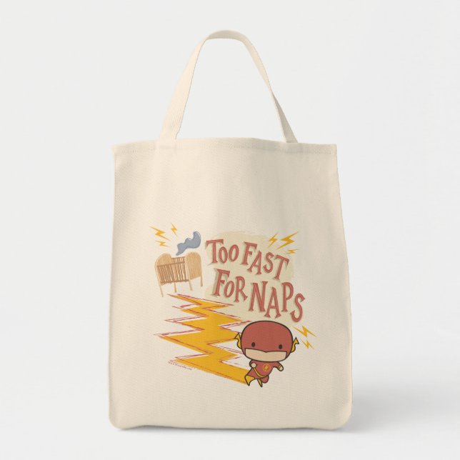 Tote Bag Flash Chibi | Trop Rapide Pour Les Naps (Devant)