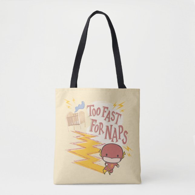 Tote Bag Flash Chibi | Trop Rapide Pour Les Naps (Devant)