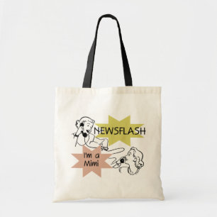Tote Bag Flash d'information je suis les T-shirts un Mimi e