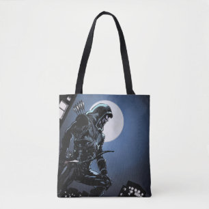 Tote Bag Flèche verte de la flèche   dans le clair de lune