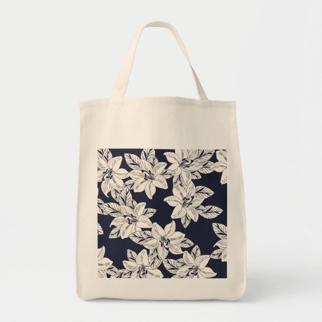Tote Bag Fleur à main (Devant)