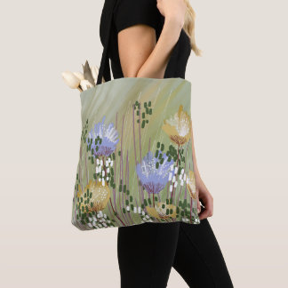 Tote Bag Fleur Abstrait Moderne Tendance