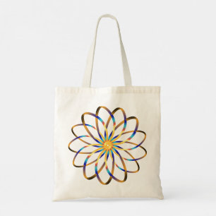 Tote Bag Fleur abstraite de blu