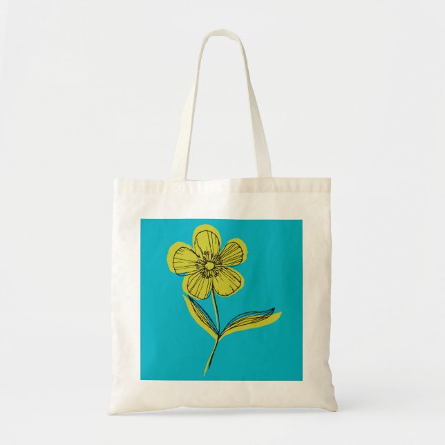 Tote Bag fleur botanique (Devant)