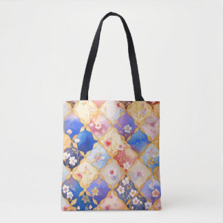 Tote Bag Fleur carré 005