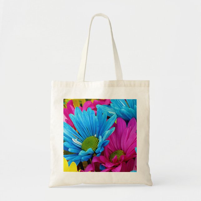 Tote Bag Fleur Colorée (Devant)