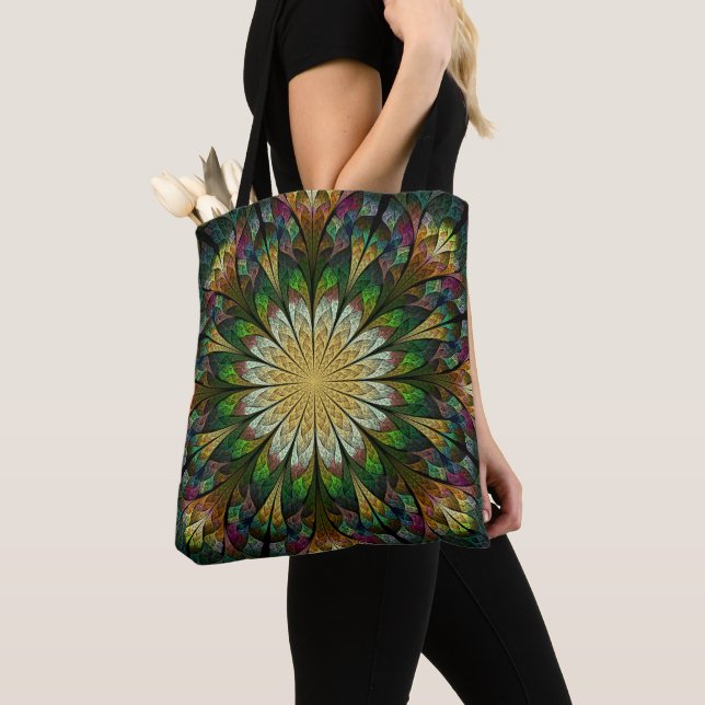 Tote Bag Fleur courbée (De près)