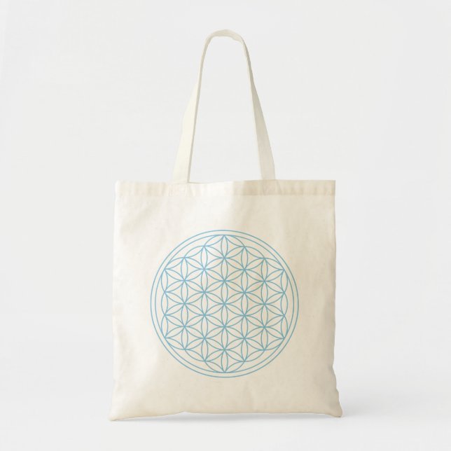 Tote Bag Fleur de bleu de la vie (Devant)