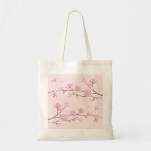 Tote Bag Fleur de cerisiers - rose
