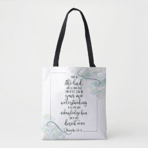 Tote Bag Fleur de confiance dans le Seigneur