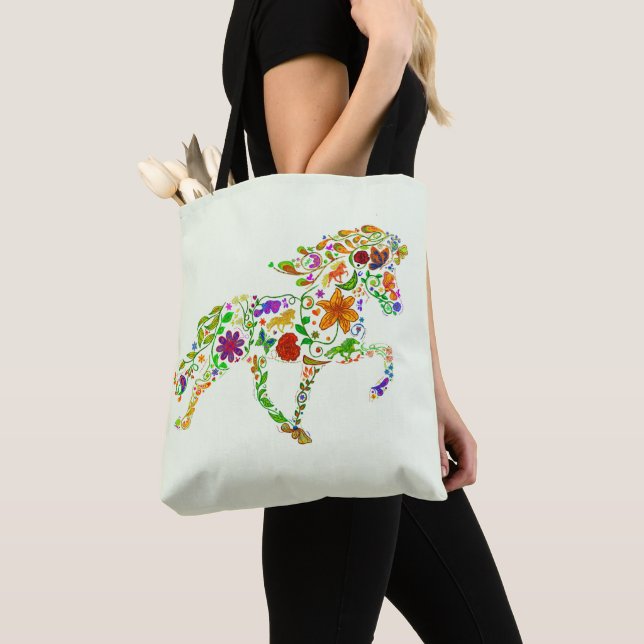 Tote Bag Fleur de couleur (De près)