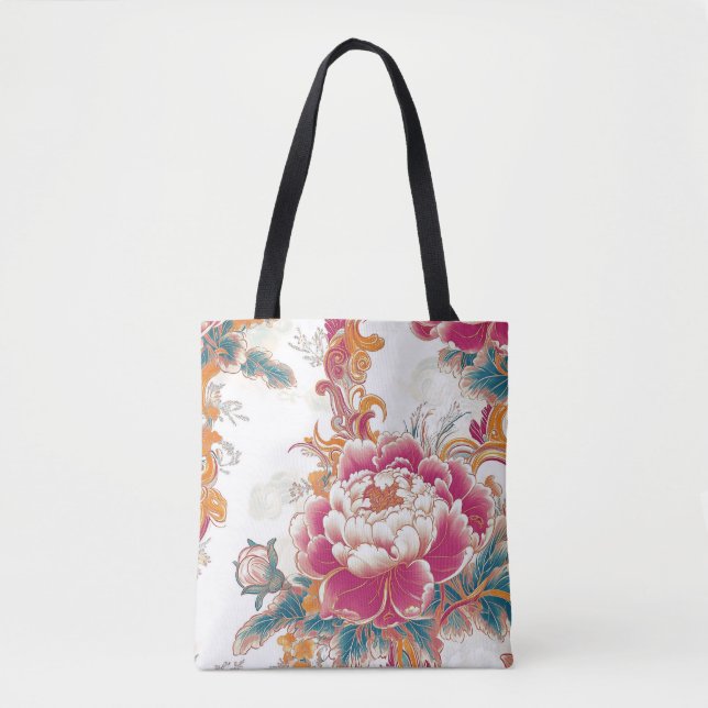 Tote Bag Fleur de Crimson (Devant)