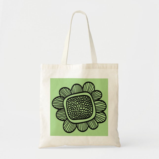 Tote Bag fleur de doodle (Devant)