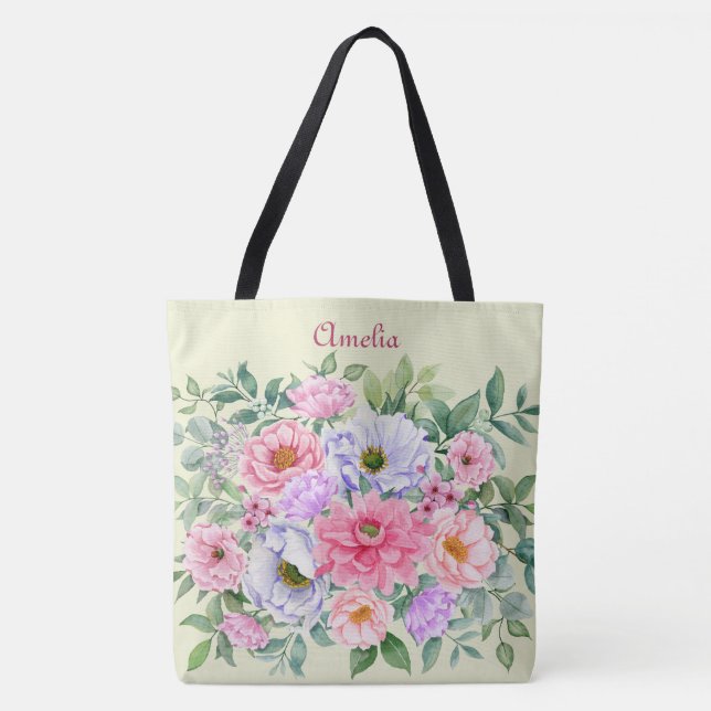 Tote Bag Fleur de jardin d'été délicieuse (Devant)
