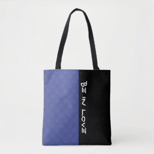 Tote Bag Fleur de la vie / Blume des Lebens - bleu motif