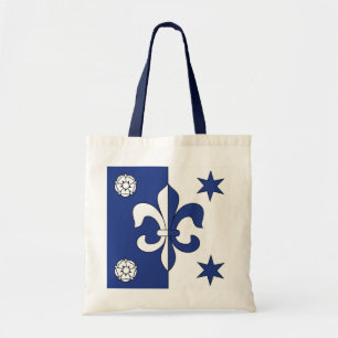 Tote Bag Fleur de lis bleu