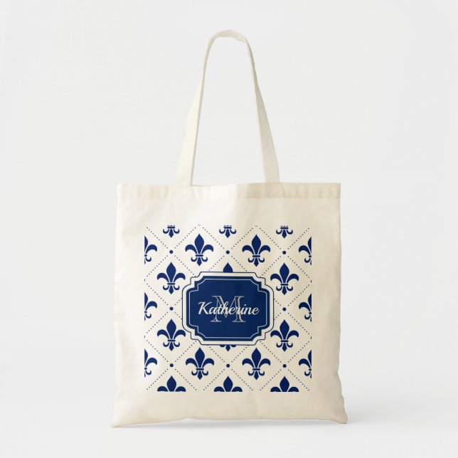 Tote Bag Fleur de lis Motif (Devant)