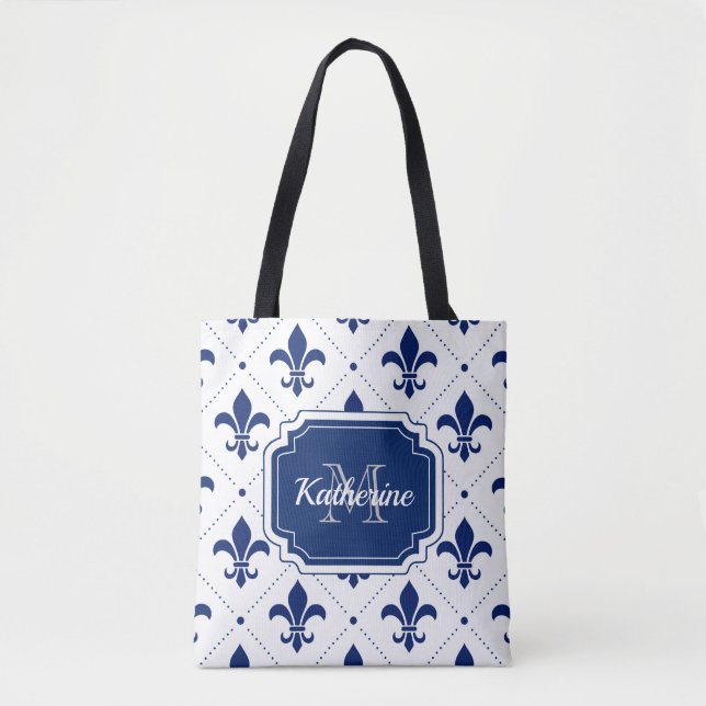 Tote Bag Fleur de lis Motif (Devant)