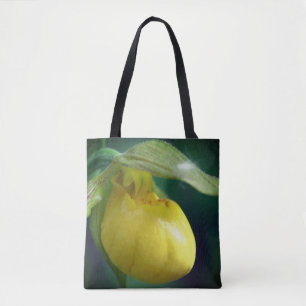 Tote Bag Fleur de l'orchidée à chèvre jaune sauvage