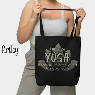 Tote Bag Fleur de Lotus Noire Fleur Yoga