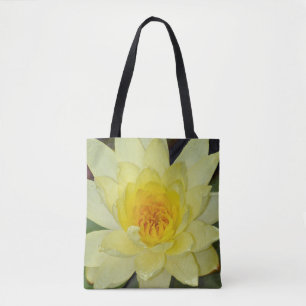 Tote Bag Fleur de nénuphar jaune