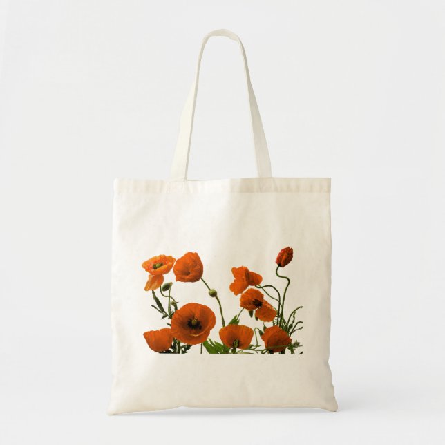 Tote Bag Fleur de pavot Floral Mariages Bridesmaid Gift Gir (Devant)