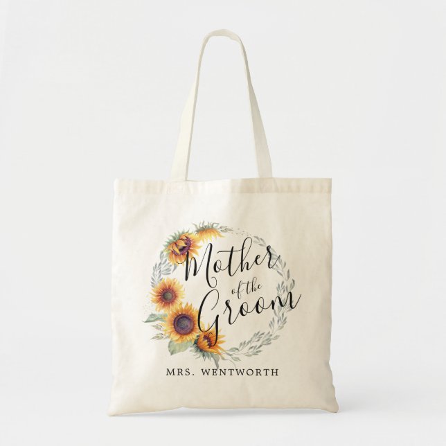 Tote Bag Fleur de tournesol | Mère de la chambre (Devant)