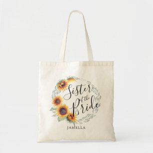Tote Bag Fleur de tournesol   Soeur de la mariée
