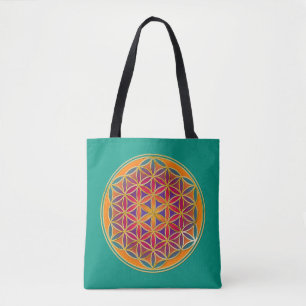 Tote Bag Fleur de vie / Blume des Lebens - Bouton III