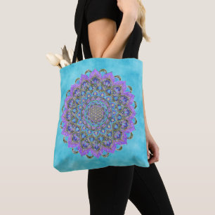 Tote Bag Fleur De Vie - Mandala India Style 2