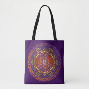 Tote Bag Fleur De Vie - Ornements Lotus !