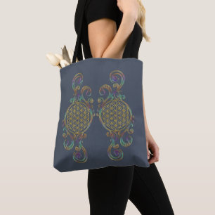 Tote Bag Fleur De Vie - Ornements Spiraux 1