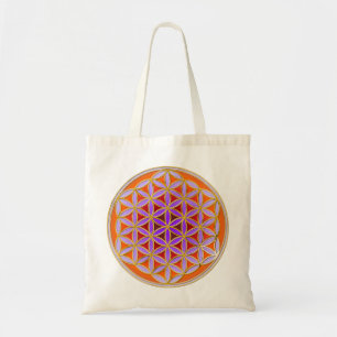 Tote Bag Fleur De Vie - Style Bouton 04