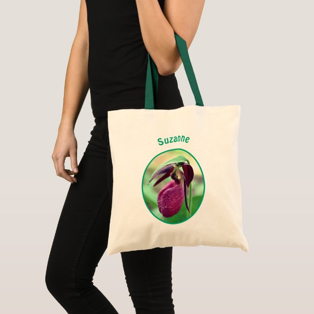 Tote Bag Fleur d'orchidée rose Lady Personnalisée (Devant (produit))