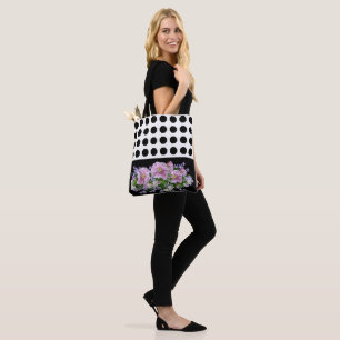 Tote Bag Fleur noire