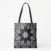 Fleur noire, grise et blanche