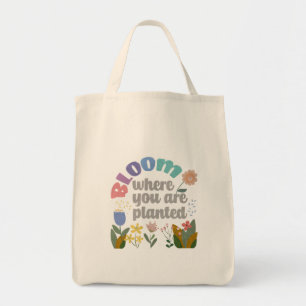 Tote Bag Fleur Où vous êtes planté