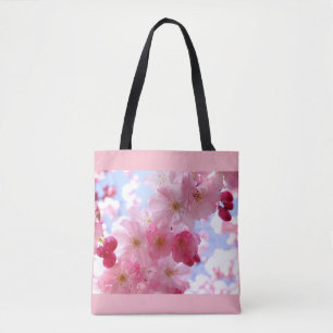 Tote Bag Fleur rose