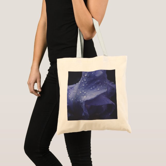 Tote Bag Fleur Rose violet (Devant (produit))