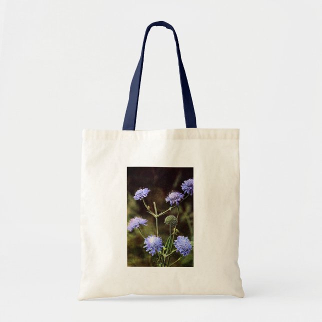 Tote Bag Fleur sauvage : Champ Scabious (Devant)