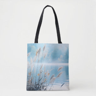 Tote Bag Fleur sauvage Eau Lac Nature Serene