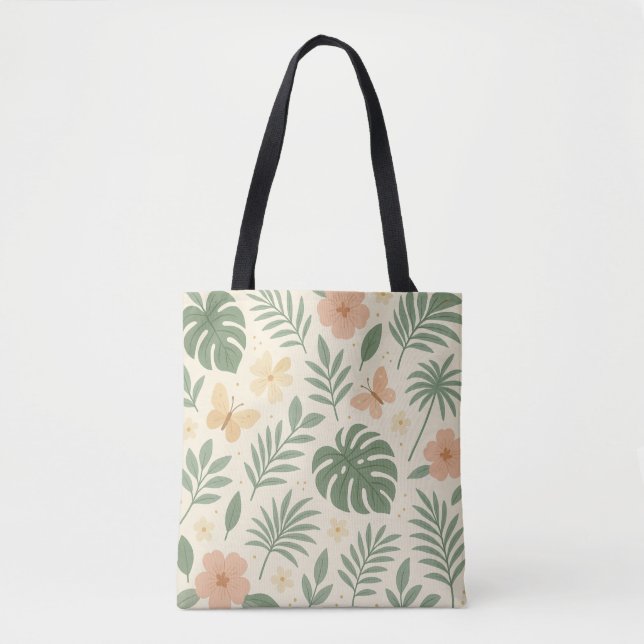 Tote Bag Fleur tropicale (Devant)