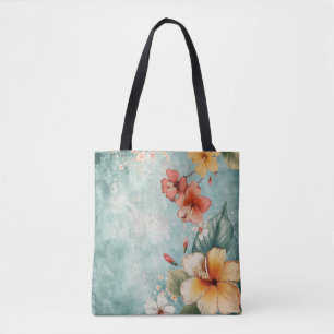 Tote Bag Fleur Tropicale Bohème Décontractée