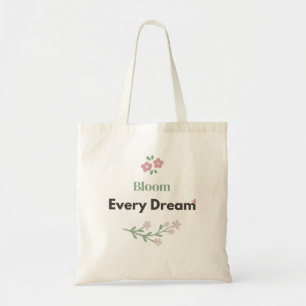 Tote Bag Fleurir Chaque Rêve Enseignant Floral