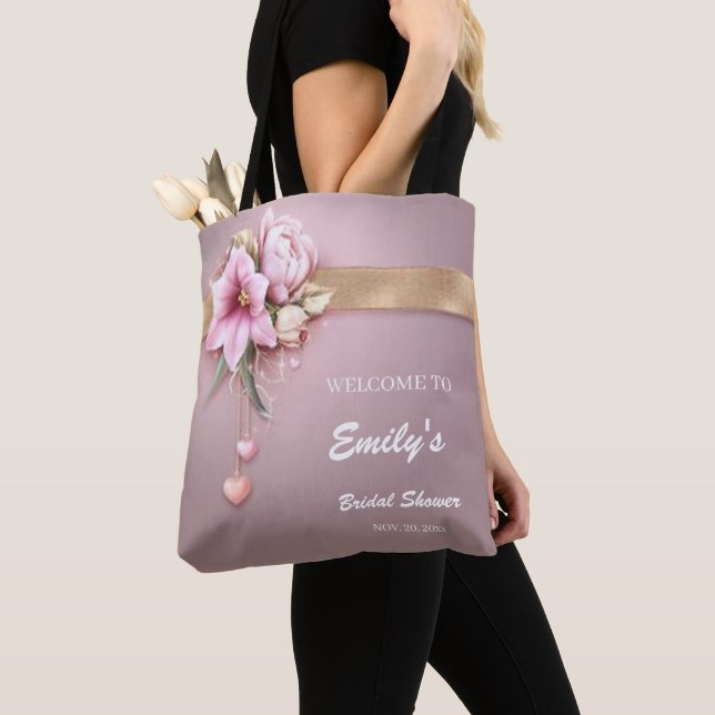 Tote Bag Fleurir de Joie : Salon de Mariée Floral Personnal (De près)