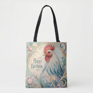 Tote Bag Fleurissement d'anniversaire du Coq Royal