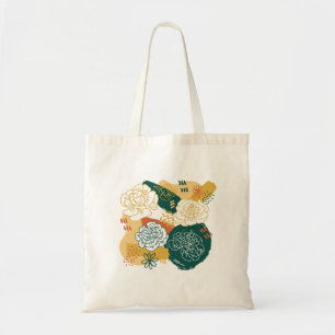 Tote Bag Fleurs abstraites colorées