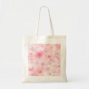 Tote Bag Fleurs aquarelles Blush Bloom