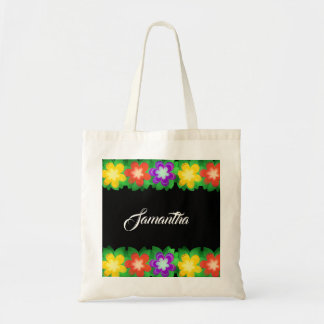 Tote Bag Fleurs botaniques tropicales